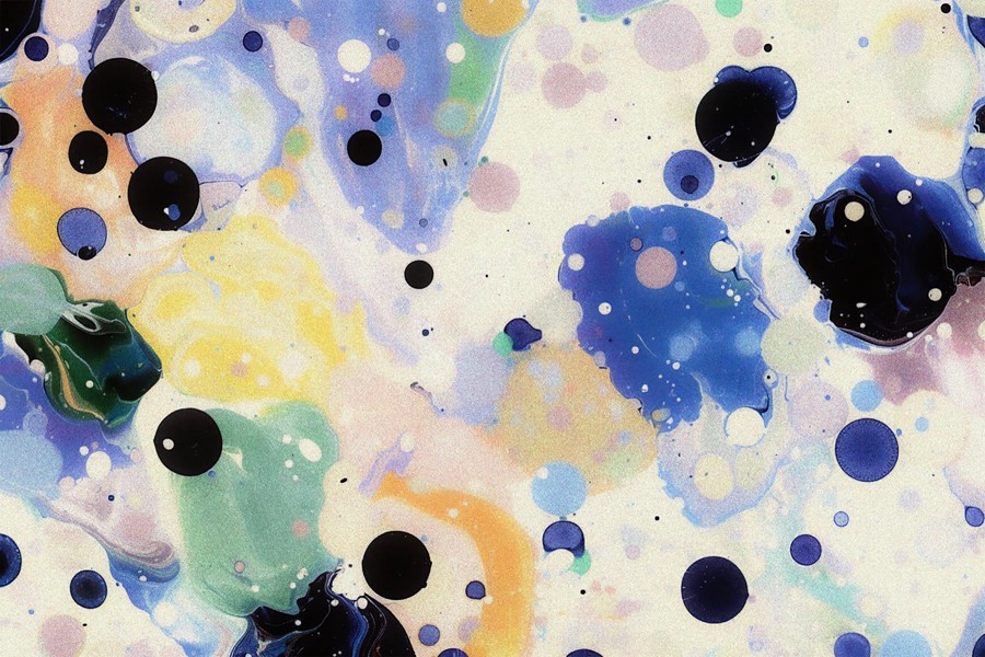 现代抽象设计大理石花纹理化妆品包装奢侈品牌杂志布局专辑封面背景Oil & Water: Abstract Backgrounds 图片素材 sucaiwan.com