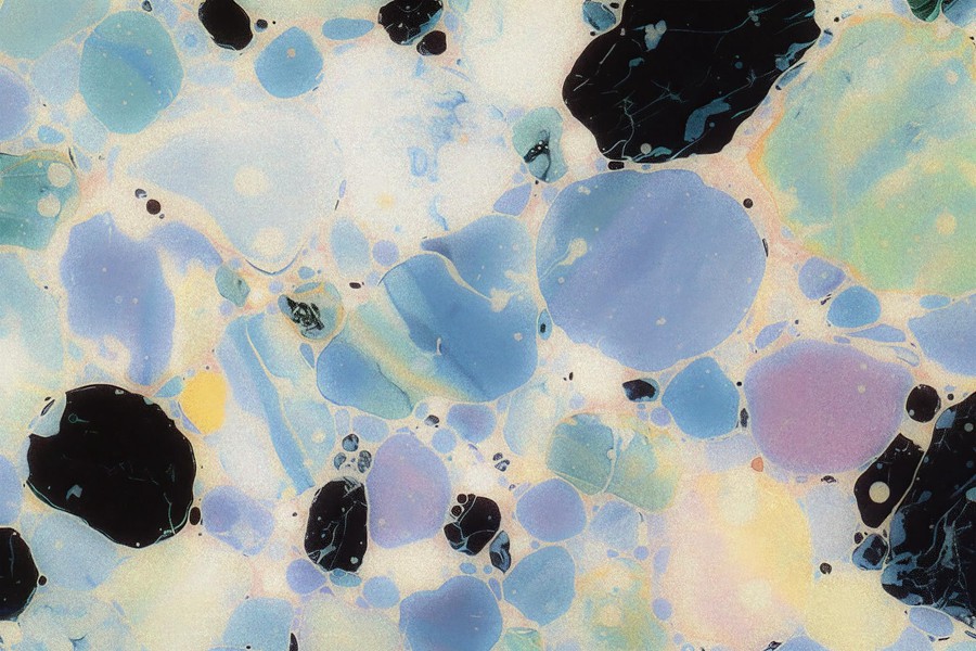 现代抽象设计大理石花纹理化妆品包装奢侈品牌杂志布局专辑封面背景Oil & Water: Abstract Backgrounds 图片素材 sucaiwan.com