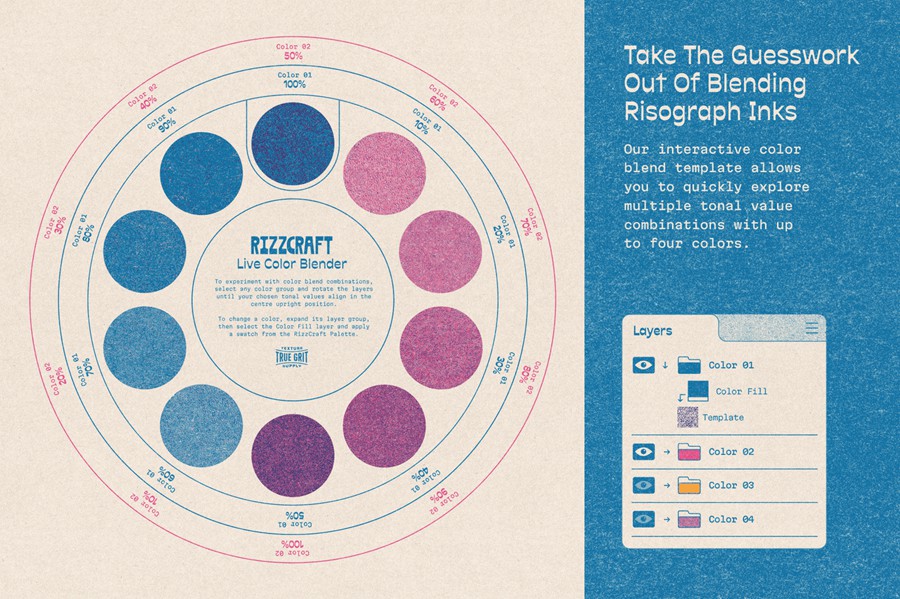 Procreate笔刷:复古老式Risograph打印污迹美感纸张纹理叠印墨水Procreate笔刷 TGTS – RizzCraft 笔刷资源 第7张-素材湾丨精选海外优质设计素材资源 Procreate笔刷:复古老式Risograph打印污迹美感纸张纹理叠印墨水Procreate笔刷 TGTS – RizzCraft 笔刷资源 sucaiwan.com