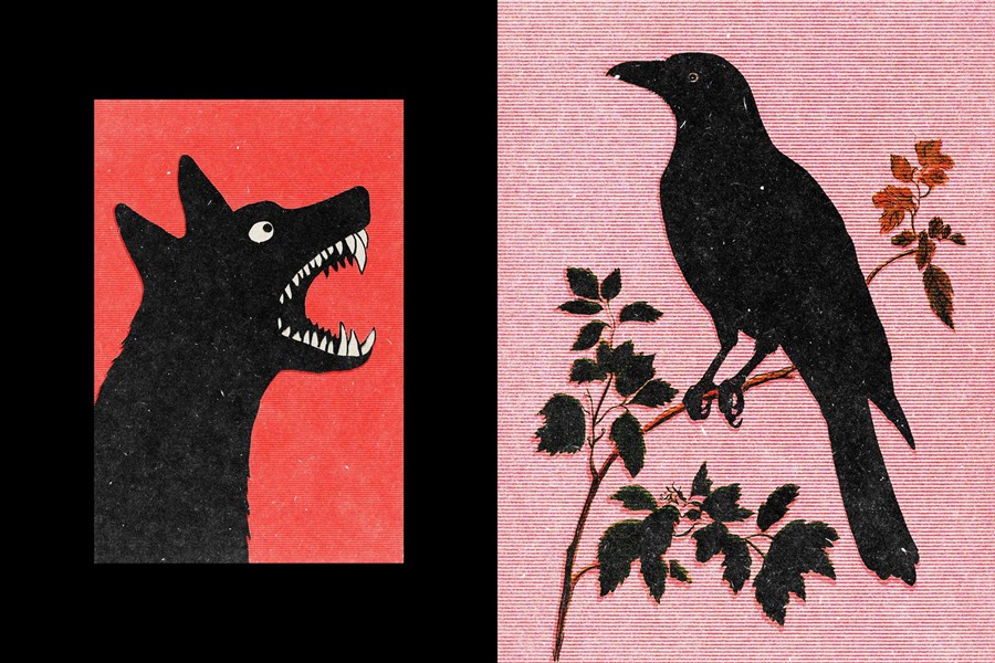 怀旧半色调旧屏幕打印复印照片效果ps特效滤镜样机 Old Screen Print Effect 插件预设 sucaiwan.com