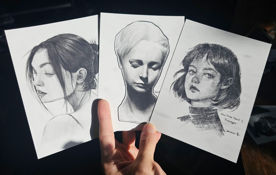 真实铅笔素描木炭笔线条绘画插画procreate笔刷画笔素材 CRISP Pencil Pack for Procreate 笔刷资源 sucaiwan.com