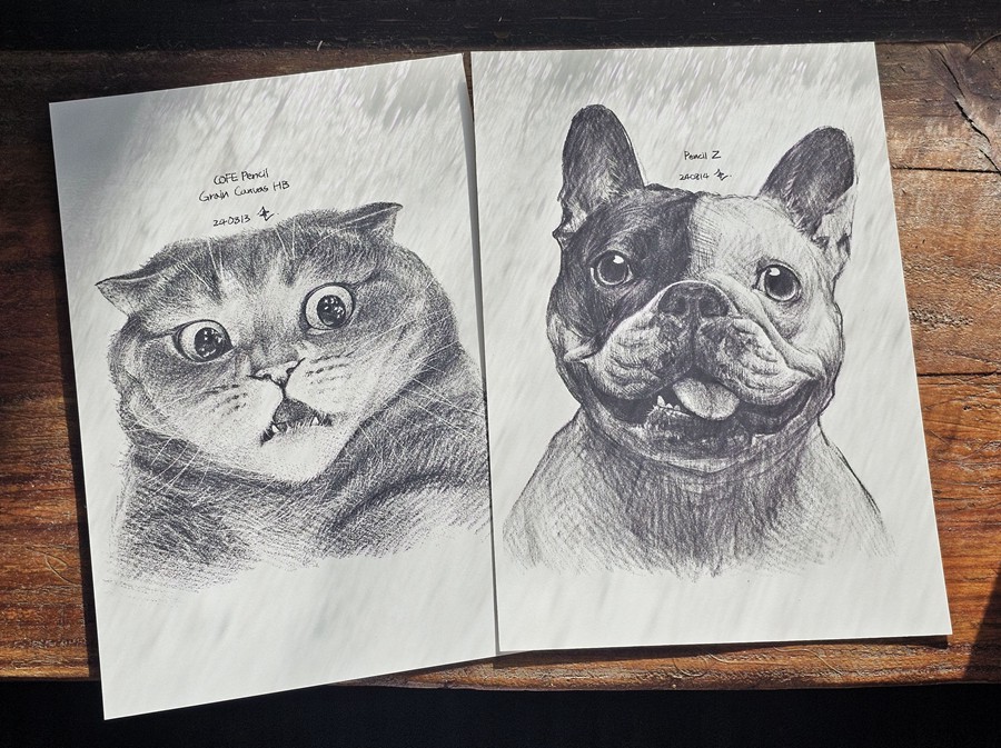 真实铅笔素描木炭笔线条绘画插画procreate笔刷画笔素材 CRISP Pencil Pack for Procreate 笔刷资源 sucaiwan.com