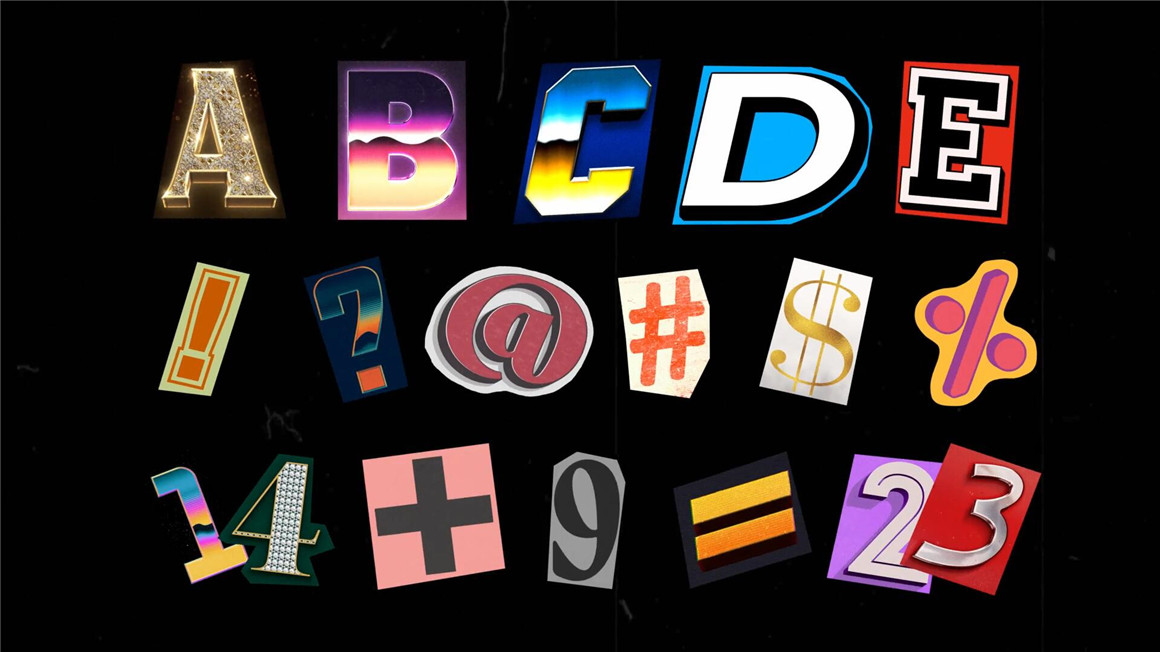 达芬奇预设:复古拼贴艺术美学杂志报纸手工剪裁字母数字符号定格动画效果预设 , 第6张-素材湾丨精选海外优质设计素材资源 达芬奇预设:复古拼贴艺术美学杂志报纸手工剪裁字母数字符号定格动画效果预设 , sucaiwan.com