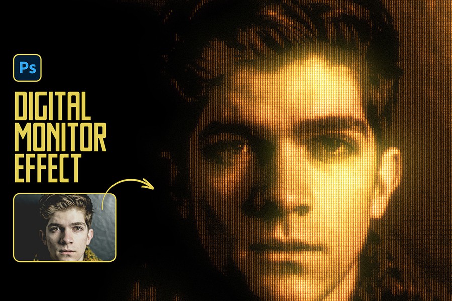 复古CRT赛博朋克像素颗粒LED屏幕照片效果PS修图特效滤镜插件设计素材 Digital Monitor Photo Effect 插件预设 第5张-素材湾丨精选海外优质设计素材资源 复古CRT赛博朋克像素颗粒LED屏幕照片效果PS修图特效滤镜插件设计素材 Digital Monitor Photo Effect 插件预设 sucaiwan.com