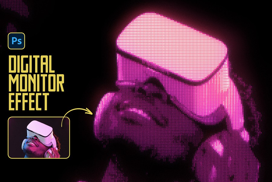 复古CRT赛博朋克像素颗粒LED屏幕照片效果PS修图特效滤镜插件设计素材 Digital Monitor Photo Effect 插件预设 第6张-素材湾丨精选海外优质设计素材资源 复古CRT赛博朋克像素颗粒LED屏幕照片效果PS修图特效滤镜插件设计素材 Digital Monitor Photo Effect 插件预设 sucaiwan.com