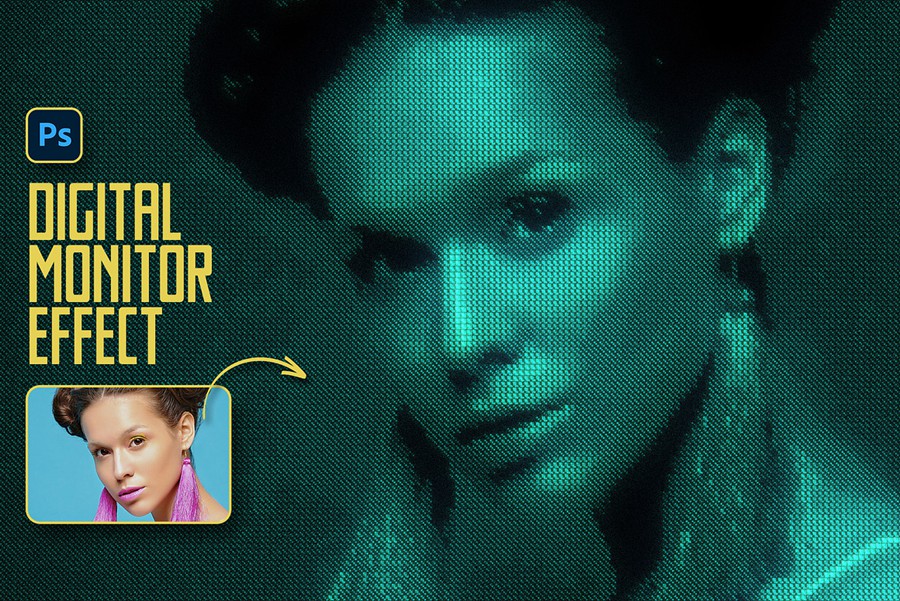 复古CRT赛博朋克像素颗粒LED屏幕照片效果PS修图特效滤镜插件设计素材 Digital Monitor Photo Effect 插件预设 第7张-素材湾丨精选海外优质设计素材资源 复古CRT赛博朋克像素颗粒LED屏幕照片效果PS修图特效滤镜插件设计素材 Digital Monitor Photo Effect 插件预设 sucaiwan.com