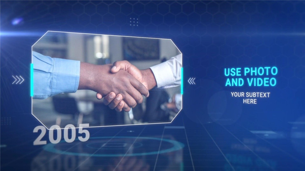 FCPX插件：实用科技感企业公司深蓝色调技术信息介绍说明动画 , sucaiwan.com