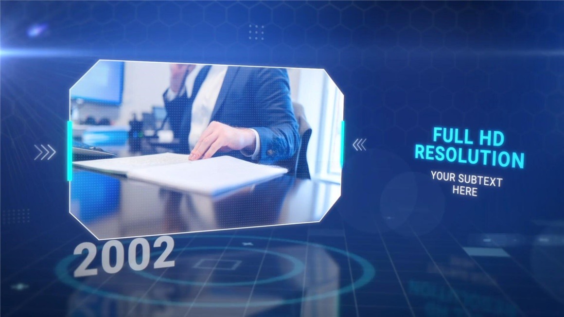 FCPX插件：实用科技感企业公司深蓝色调技术信息介绍说明动画 , sucaiwan.com