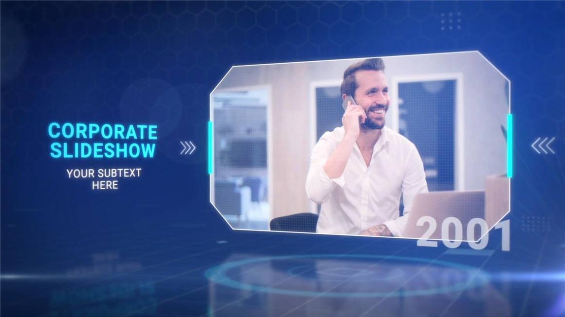 FCPX插件：实用科技感企业公司深蓝色调技术信息介绍说明动画 , sucaiwan.com