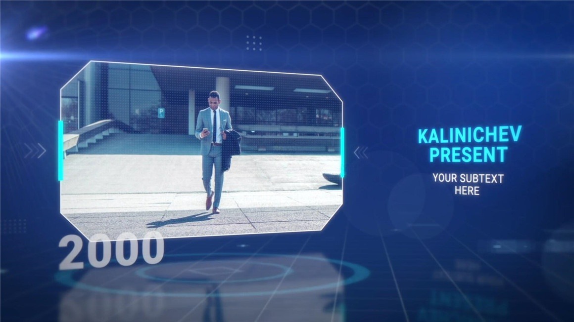 FCPX插件：实用科技感企业公司深蓝色调技术信息介绍说明动画 , sucaiwan.com