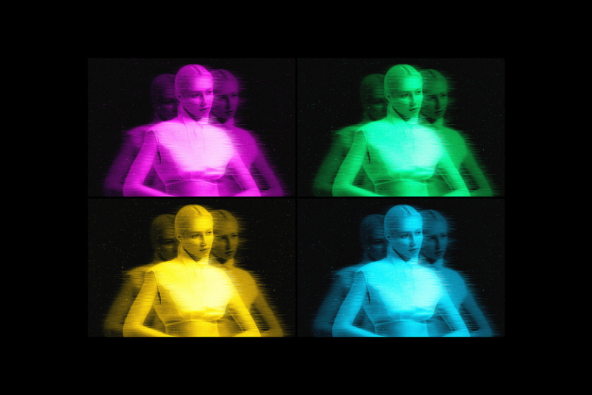 未来赛博朋克失真发光照片效果ps特效滤镜样机 Triple Hologram Photo Effect 插件预设 第7张-素材湾丨精选海外优质设计素材资源 未来赛博朋克失真发光照片效果ps特效滤镜样机 Triple Hologram Photo Effect 插件预设 sucaiwan.com