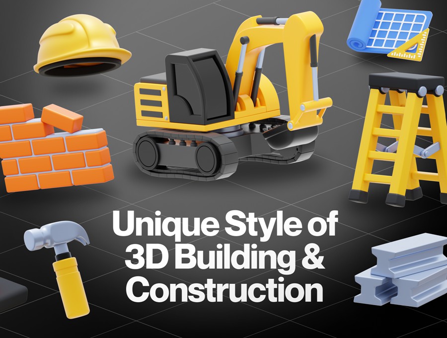 20款高级质感建筑施工工程车辆设备3D图标Icons设计Blender/PNG格式素材 Construcy – Construction 3D Icon Set 图标素材 第2张-素材湾丨精选海外优质设计素材资源 20款高级质感建筑施工工程车辆设备3D图标Icons设计Blender/PNG格式素材 Construcy – Construction 3D Icon Set 图标素材 sucaiwan.com