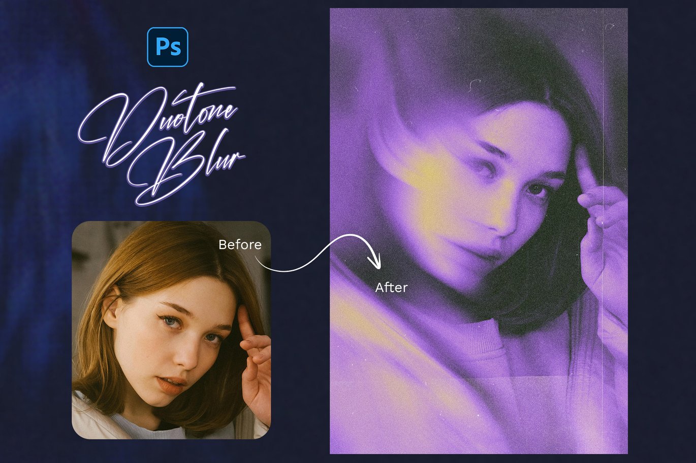 潮流双色调模糊颗粒照片效果PS特效滤镜插件样机模板素材 Duotone Blurred Photo Template 插件预设 第5张-素材湾丨精选海外优质设计素材资源 潮流双色调模糊颗粒照片效果PS特效滤镜插件样机模板素材 Duotone Blurred Photo Template 插件预设 sucaiwan.com
