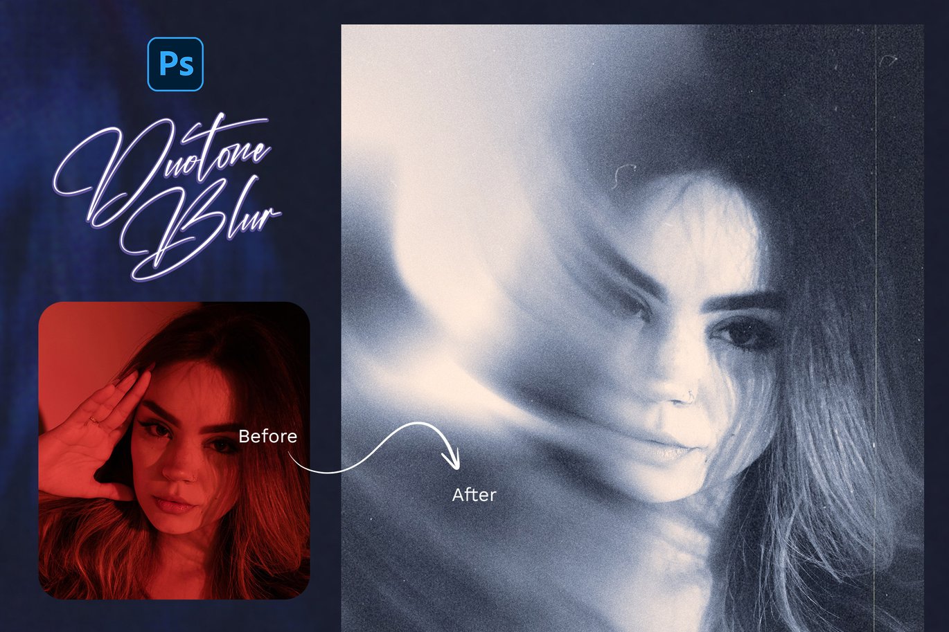 潮流双色调模糊颗粒照片效果PS特效滤镜插件样机模板素材 Duotone Blurred Photo Template 插件预设 第4张-素材湾丨精选海外优质设计素材资源 潮流双色调模糊颗粒照片效果PS特效滤镜插件样机模板素材 Duotone Blurred Photo Template 插件预设 sucaiwan.com