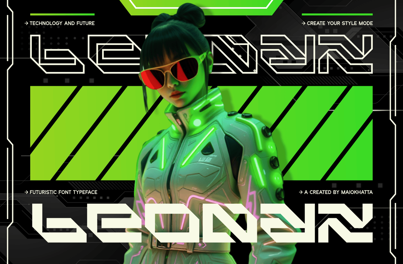 未来科幻赛博朋克机能电竞游戏潮牌海报装饰英文字体 Kaeshi – Modern Techno Typeface 设计素材 第3张-素材湾丨精选海外优质设计素材资源 未来科幻赛博朋克机能电竞游戏潮牌海报装饰英文字体 Kaeshi – Modern Techno Typeface 设计素材 sucaiwan.com