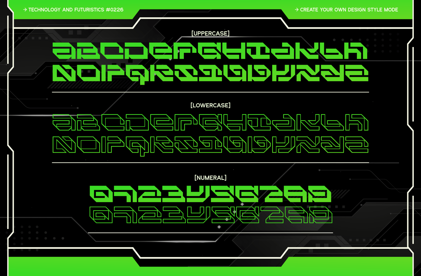 未来科幻赛博朋克机能电竞游戏潮牌海报装饰英文字体 Kaeshi – Modern Techno Typeface 设计素材 第8张-素材湾丨精选海外优质设计素材资源 未来科幻赛博朋克机能电竞游戏潮牌海报装饰英文字体 Kaeshi – Modern Techno Typeface 设计素材 sucaiwan.com