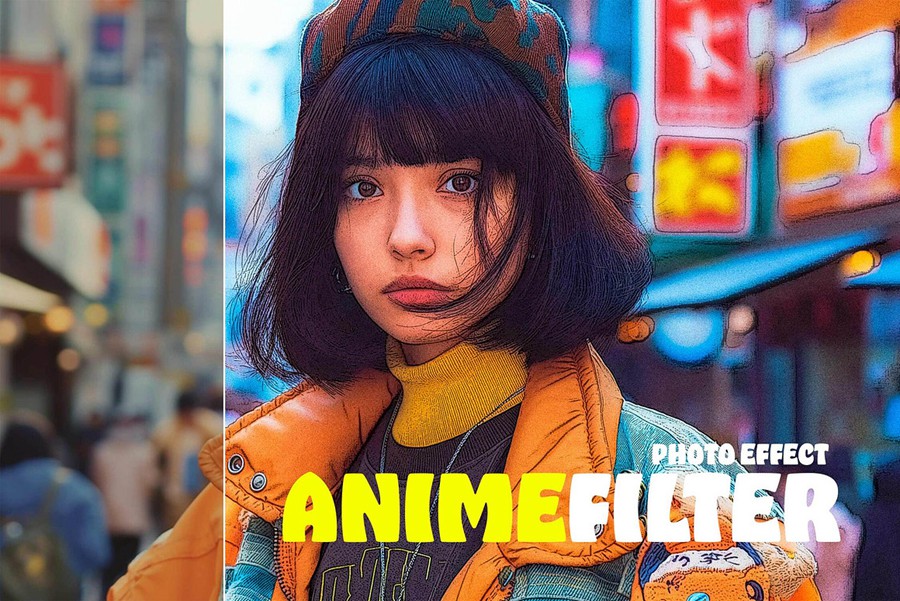 日本街头动漫风格照片效果ps特效滤镜样机 Anime Filter Photo Effect 插件预设 第1张-素材湾丨精选海外优质设计素材资源 日本街头动漫风格照片效果ps特效滤镜样机 Anime Filter Photo Effect 插件预设 sucaiwan.com