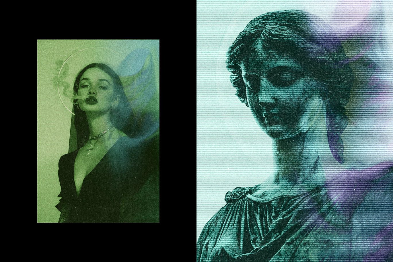 超酷做旧杂点渐变模糊VHS全息热像仪照片效果PS特效滤镜样机 Holographic Ghost Photo Effect 插件预设 第2张-素材湾丨精选海外优质设计素材资源 超酷做旧杂点渐变模糊VHS全息热像仪照片效果PS特效滤镜样机 Holographic Ghost Photo Effect 插件预设 sucaiwan.com