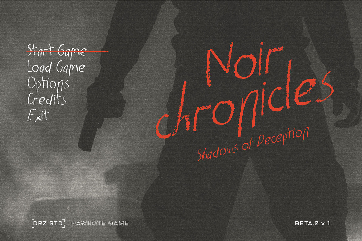 英文字体：复古涂鸦艺术粗糙恐怖气息墨水画笔手写蜡笔抽象笔触字体 Rawrote – Crayon-Textured Handwriting Font , sucaiwan.com