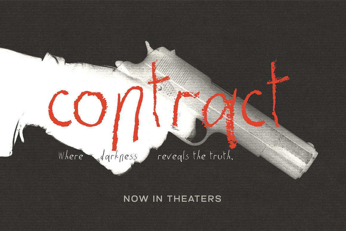 英文字体：复古涂鸦艺术粗糙恐怖气息墨水画笔手写蜡笔抽象笔触字体 Rawrote – Crayon-Textured Handwriting Font , sucaiwan.com