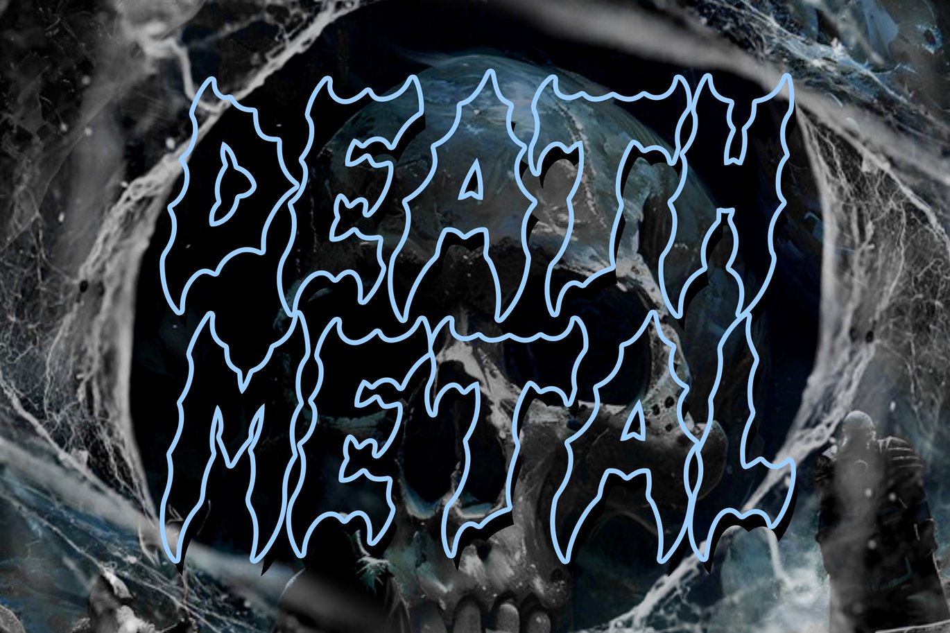 时尚复古品牌服装徽标设计Y2k装饰英文字体安装包 Obscure Metal Horror Blackletter Y2k Graffiti Font 设计素材 sucaiwan.com