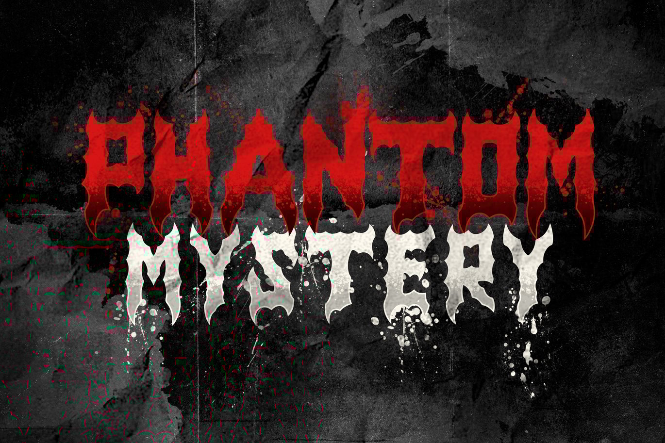 时尚复古品牌服装徽标设计Y2k装饰英文字体安装包 Obscure Metal Horror Blackletter Y2k Graffiti Font 设计素材 sucaiwan.com
