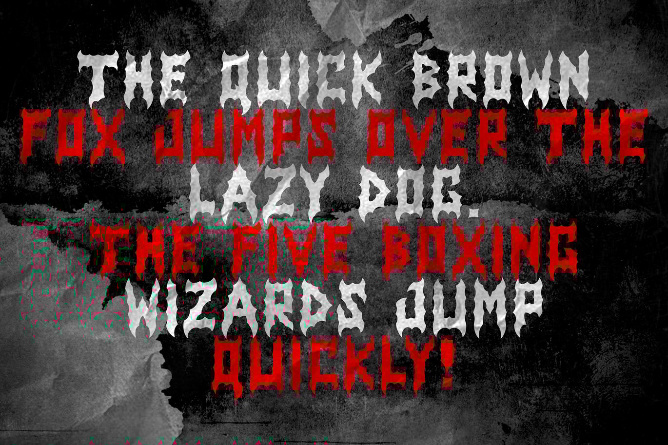 时尚复古品牌服装徽标设计Y2k装饰英文字体安装包 Obscure Metal Horror Blackletter Y2k Graffiti Font 设计素材 sucaiwan.com