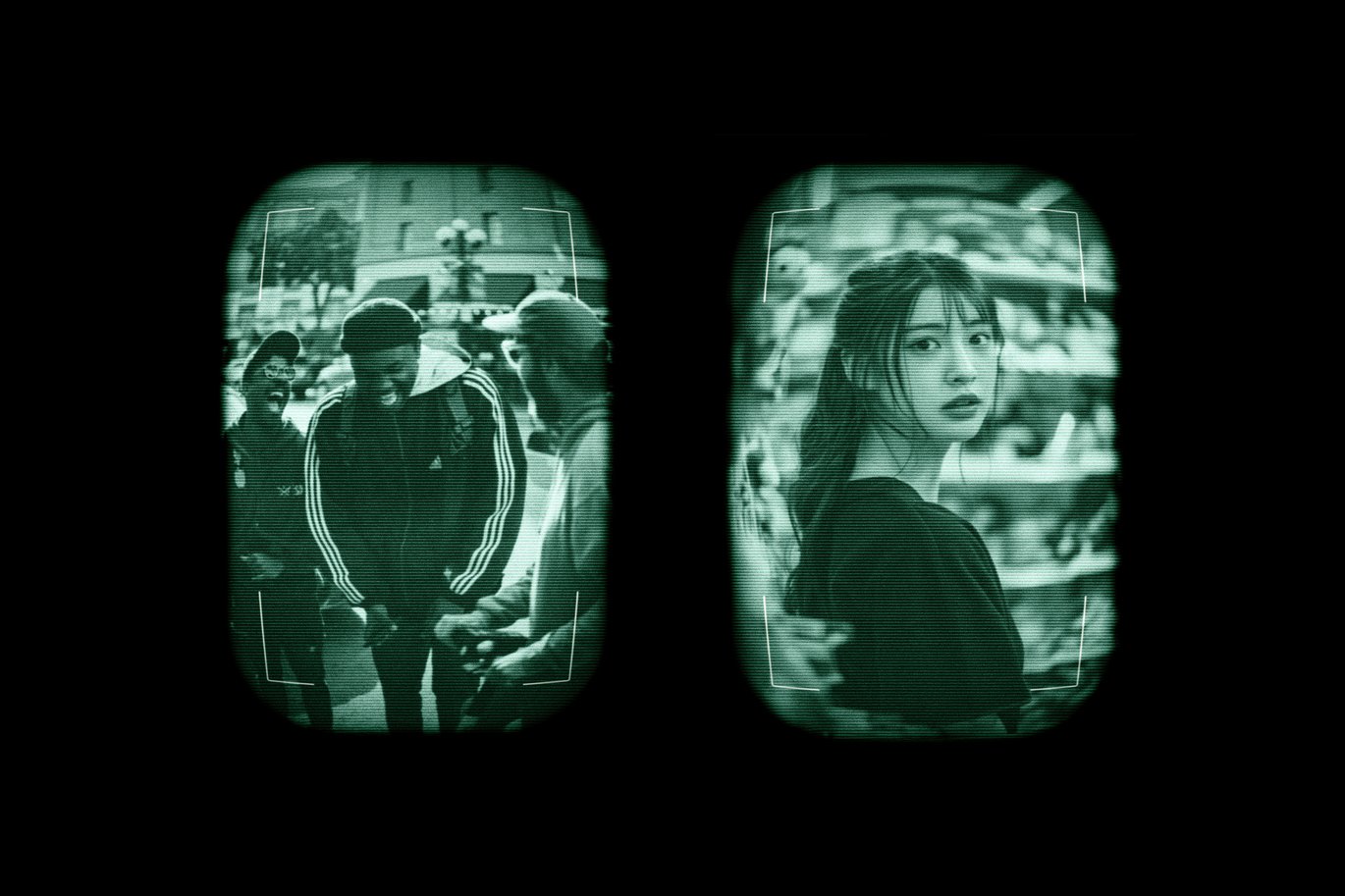 复古做旧CRT故障模拟老式电视机显示照片效果ps特效滤镜样机 Hidden Camera Photo Effect 插件预设 sucaiwan.com