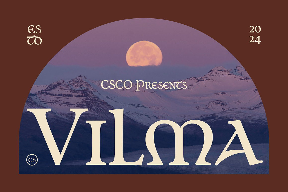 优雅品牌海报邀请函设计衬线英文字体安装包 Vilma – Uncial Font 设计素材 第1张-素材湾丨精选海外优质设计素材资源 优雅品牌海报邀请函设计衬线英文字体安装包 Vilma – Uncial Font 设计素材 sucaiwan.com