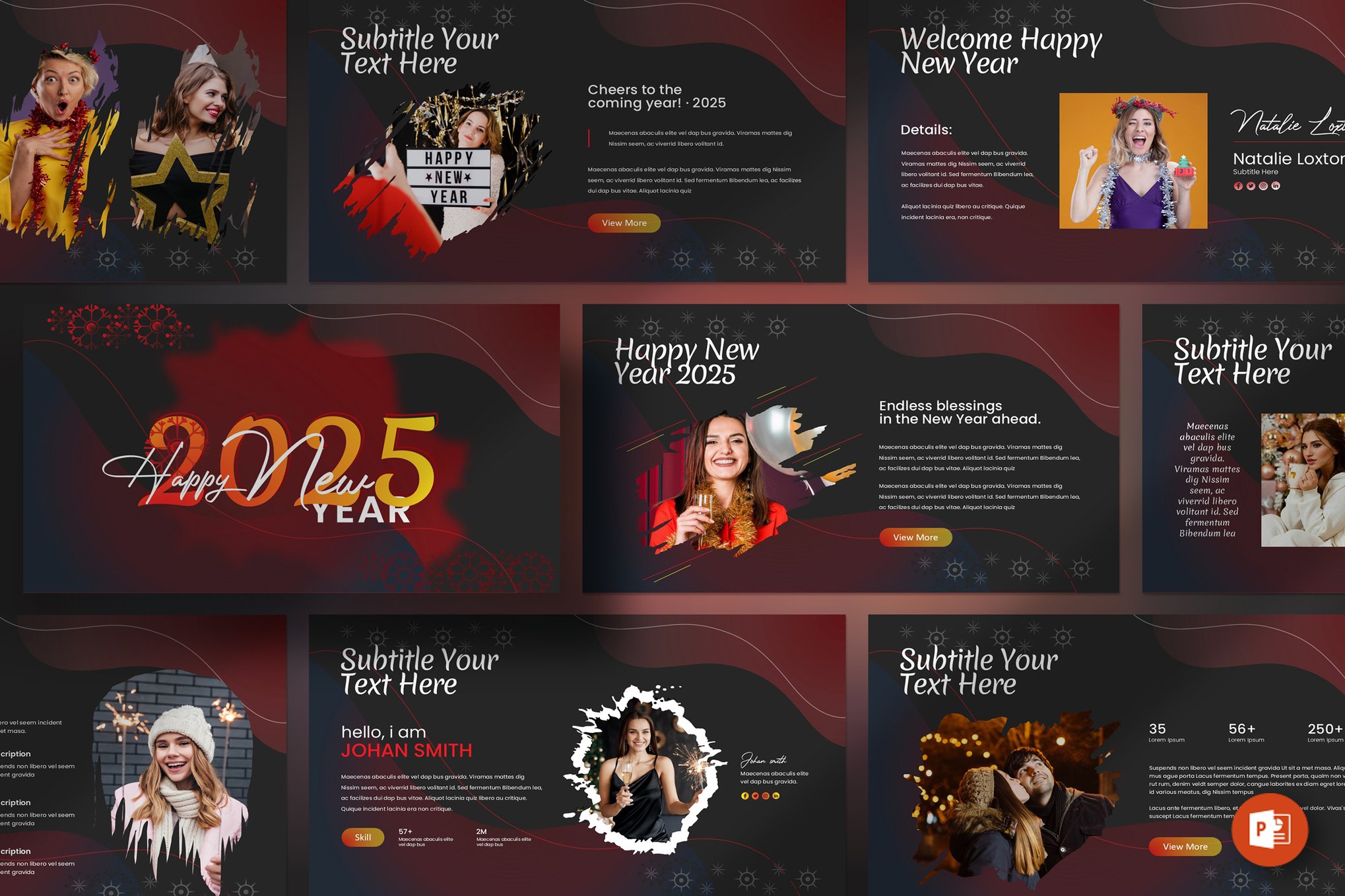 新年圣诞节主题营销策划图文排版设计PowerPoint+Keynote模版 Happy New Year PowerPoint+Keynote Template 幻灯图表 第1张-素材湾丨精选海外优质设计素材资源 新年圣诞节主题营销策划图文排版设计PowerPoint+Keynote模版 Happy New Year PowerPoint+Keynote Template 幻灯图表 sucaiwan.com