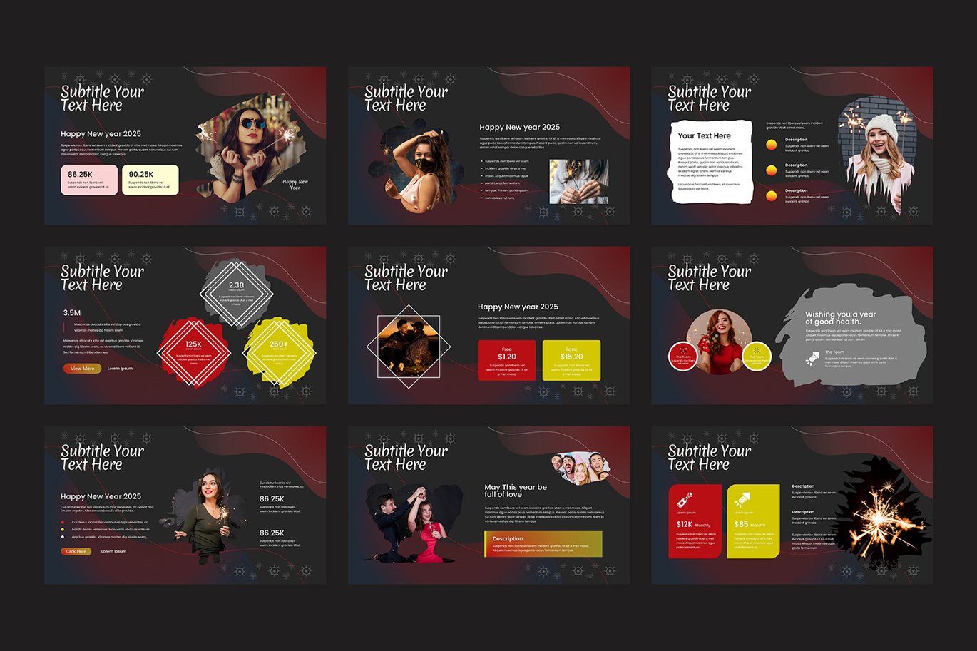 新年圣诞节主题营销策划图文排版设计PowerPoint+Keynote模版 Happy New Year PowerPoint+Keynote Template 幻灯图表 第6张-素材湾丨精选海外优质设计素材资源 新年圣诞节主题营销策划图文排版设计PowerPoint+Keynote模版 Happy New Year PowerPoint+Keynote Template 幻灯图表 sucaiwan.com