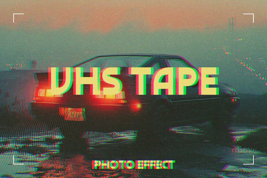 复古故障错位老式CRT信号失真模拟照片效果ps特效滤镜样机 Vintage VHS Tape Photo Effect 插件预设 第1张-素材湾丨精选海外优质设计素材资源 复古故障错位老式CRT信号失真模拟照片效果ps特效滤镜样机 Vintage VHS Tape Photo Effect 插件预设 sucaiwan.com