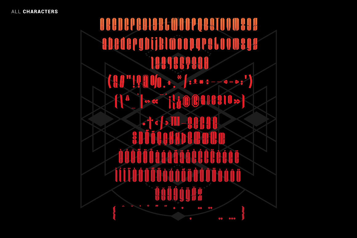 哥特式品牌海报徽标设计无衬线英文字体安装包 Black Land 设计素材 sucaiwan.com
