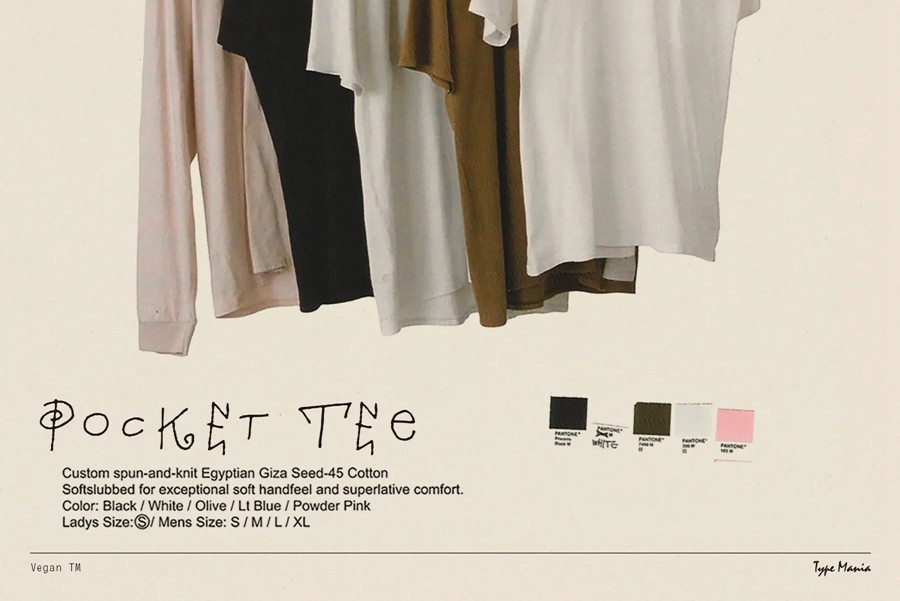 英文字体：复古趣味笨拙感不规则手写Y2K创意海报封面标题logo徽标设计品牌字体 Vegan TM Font（ , sucaiwan.com