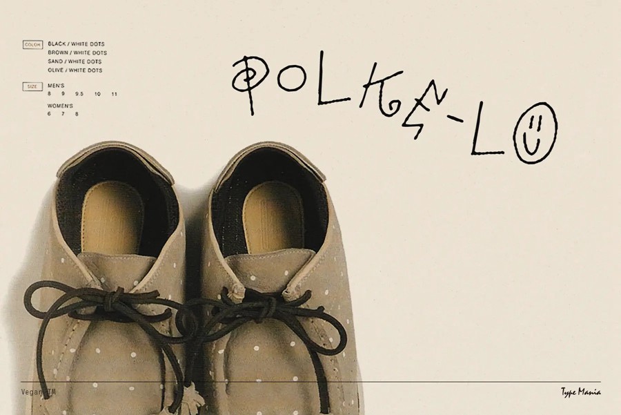 英文字体：复古趣味笨拙感不规则手写Y2K创意海报封面标题logo徽标设计品牌字体 Vegan TM Font（ , sucaiwan.com