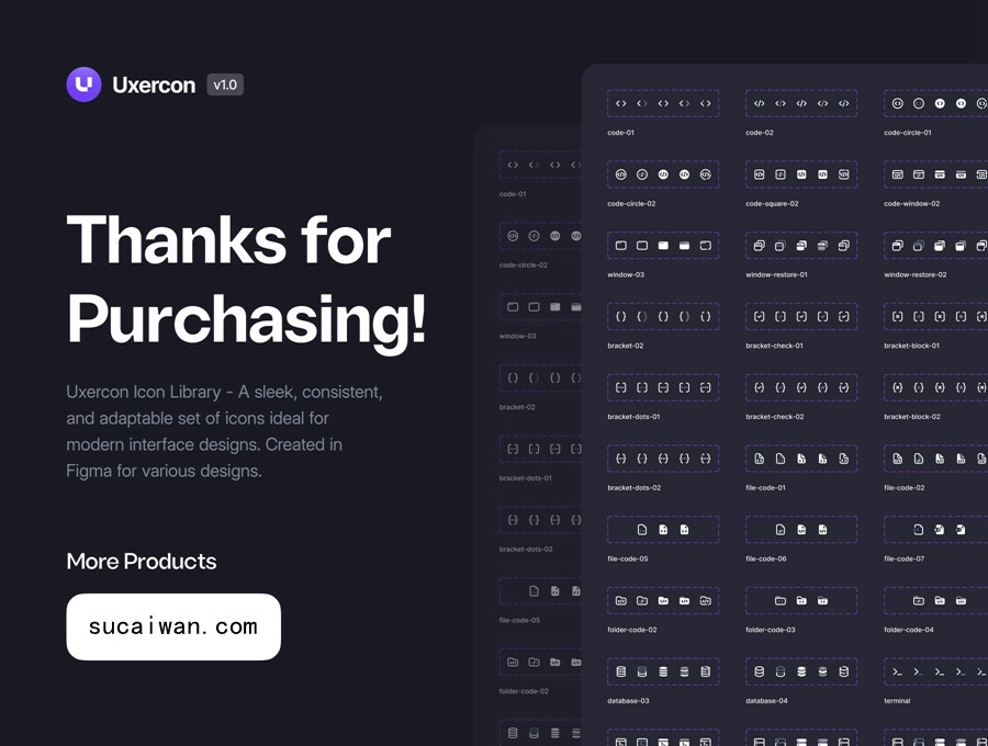 65款网站WEB&APP UI界面设计矢量线条Icons图标PNG/Figma格式素材 Developments – Uxercon Icon Pack 图标素材 第8张-素材湾丨精选海外优质设计素材资源 65款网站WEB&APP UI界面设计矢量线条Icons图标PNG/Figma格式素材 Developments – Uxercon Icon Pack 图标素材 sucaiwan.com