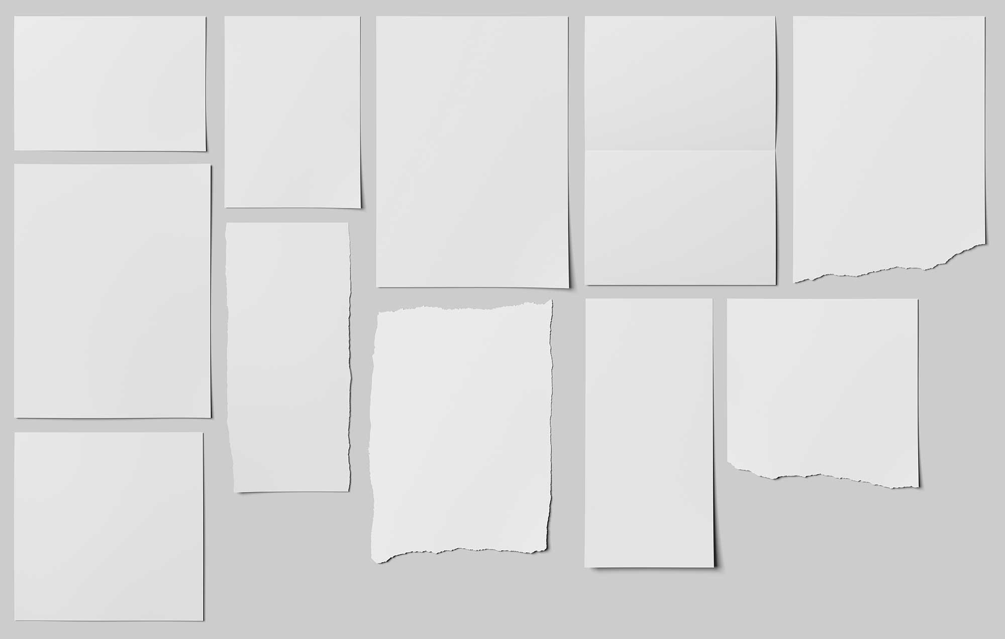 高级INS风纸张拼贴艺术人物风景照片情绪版手帐PSD样机模板素材 Advanced Moodboard Mockup 样机素材 sucaiwan.com