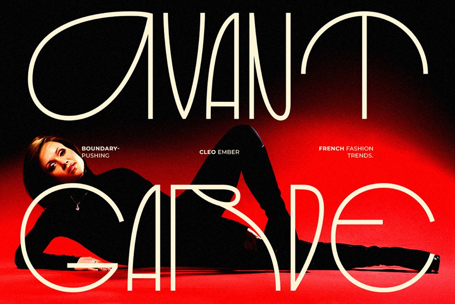 时尚优雅品牌杂志海报设计无衬线英文字体安装包 Erotic Display 设计素材 sucaiwan.com