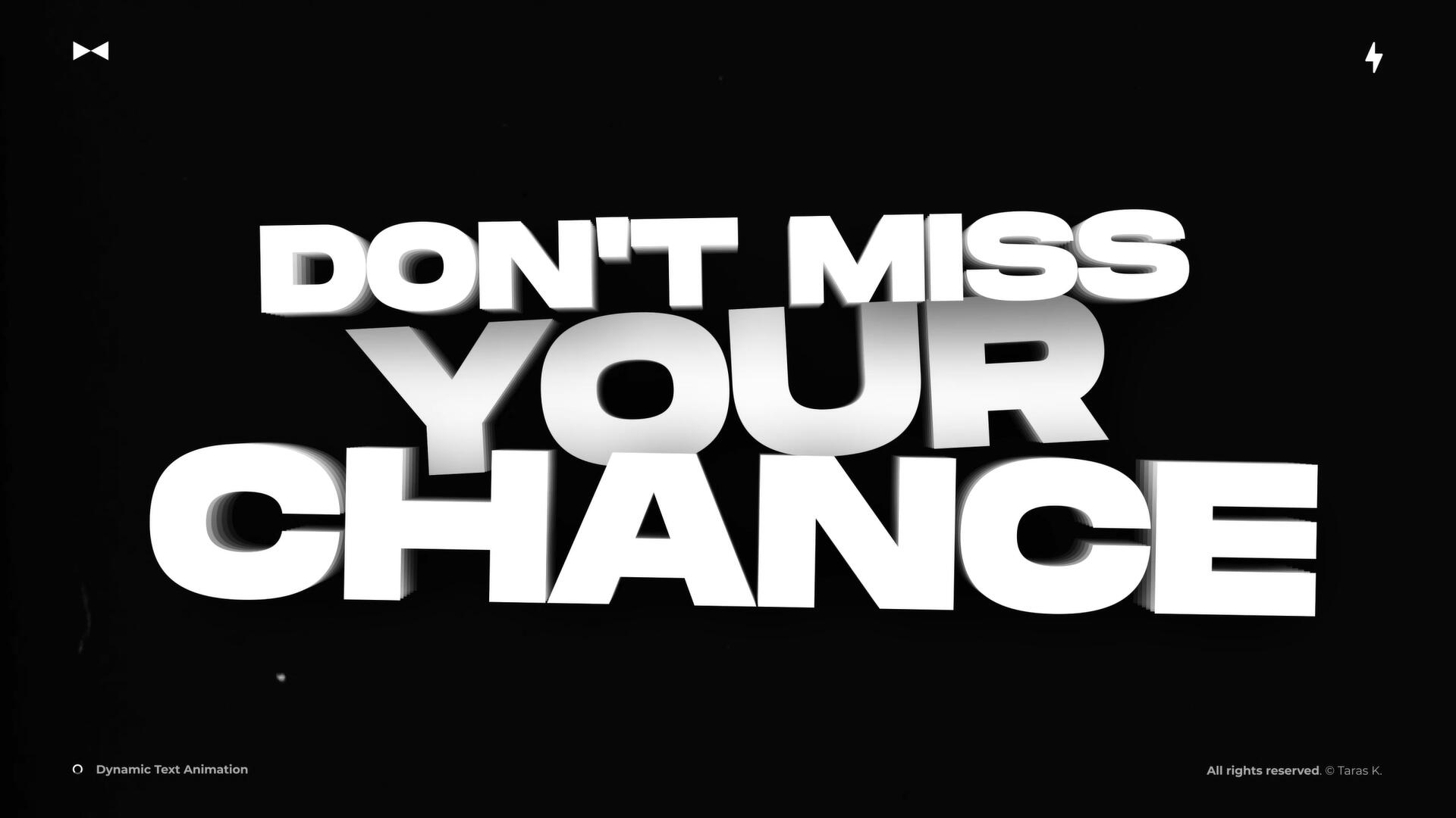 AE/PR/FCPX/达芬奇模板：极简主义黑白粗体动能文本标题排版动画 , sucaiwan.com