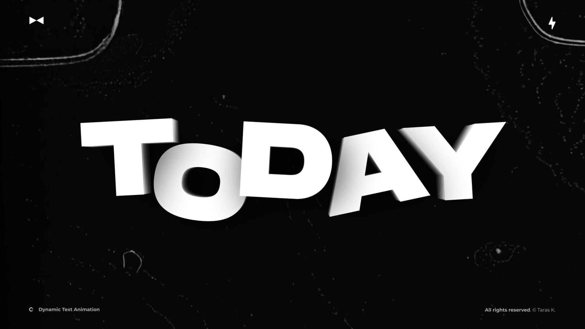 AE/PR/FCPX/达芬奇模板：极简主义黑白粗体动能文本标题排版动画 , sucaiwan.com