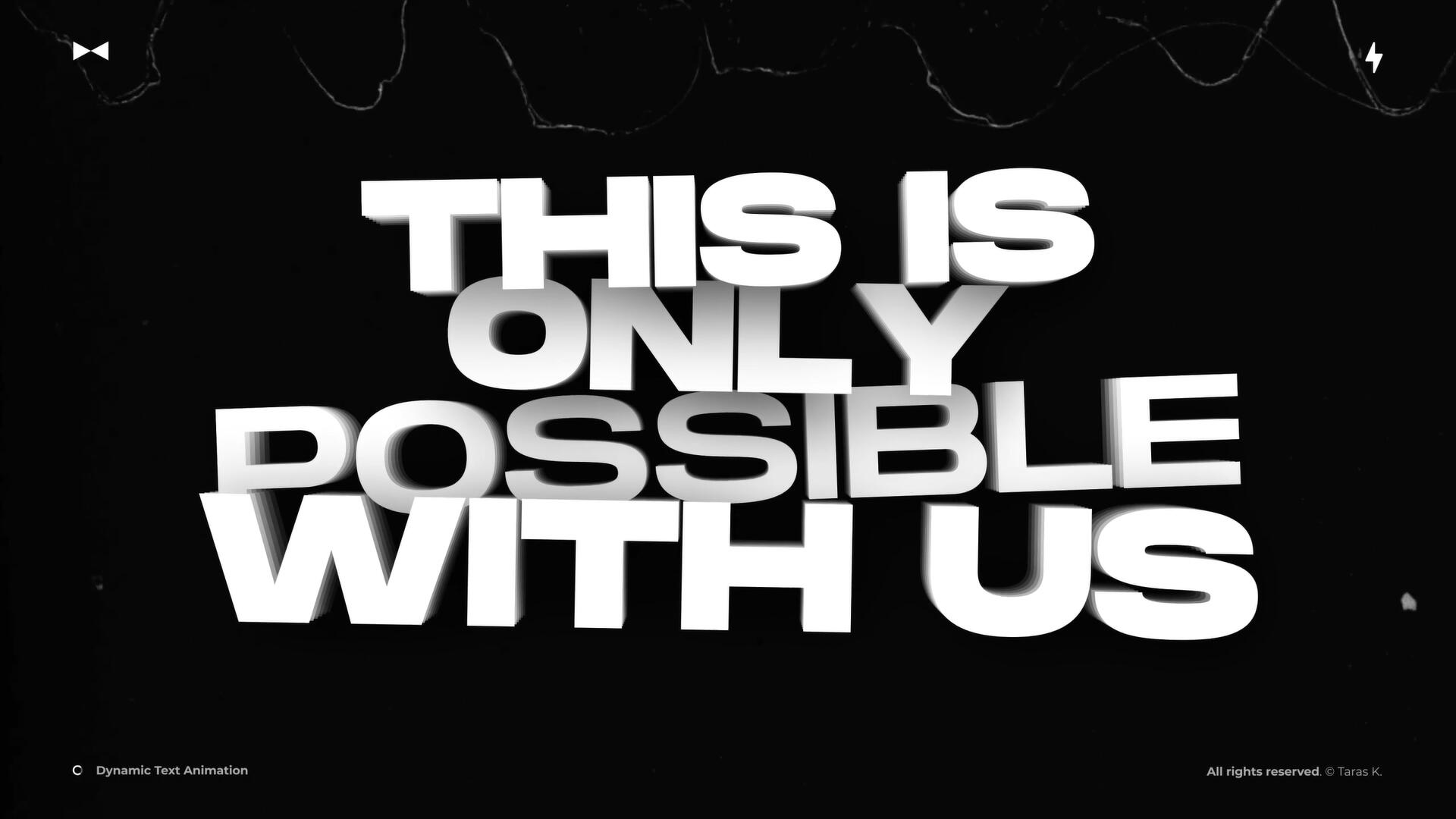 AE/PR/FCPX/达芬奇模板：极简主义黑白粗体动能文本标题排版动画 , sucaiwan.com