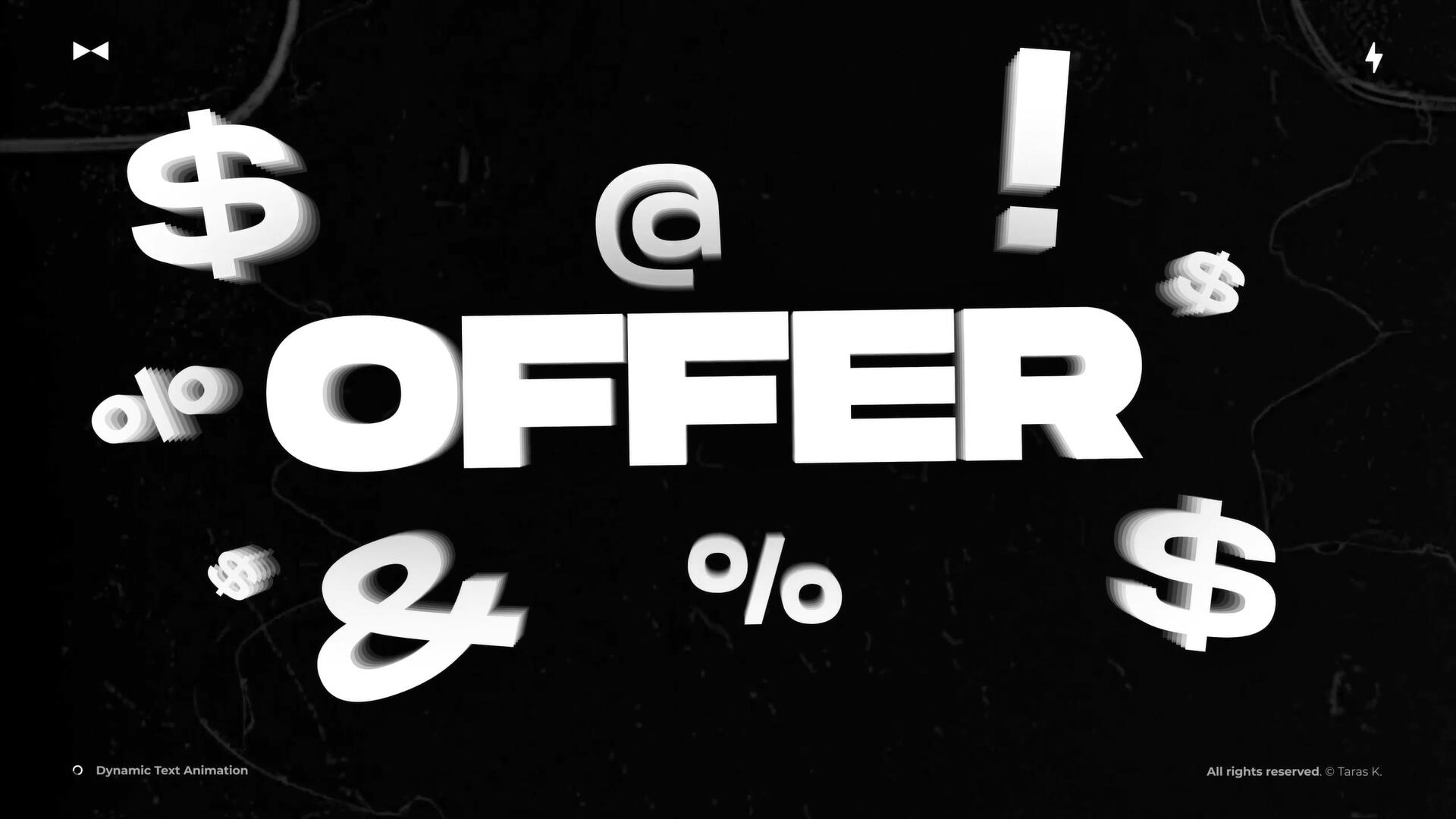 AE/PR/FCPX/达芬奇模板：极简主义黑白粗体动能文本标题排版动画 , sucaiwan.com