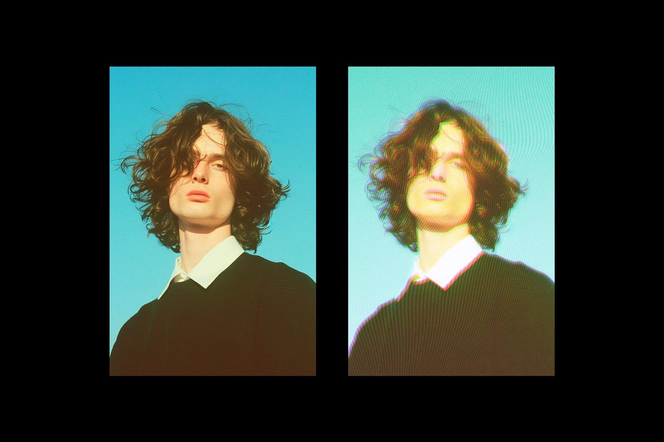 复古故障错位条纹失真照片效果ps特效滤镜样机 Vintage Tape Photo Effect 插件预设 sucaiwan.com