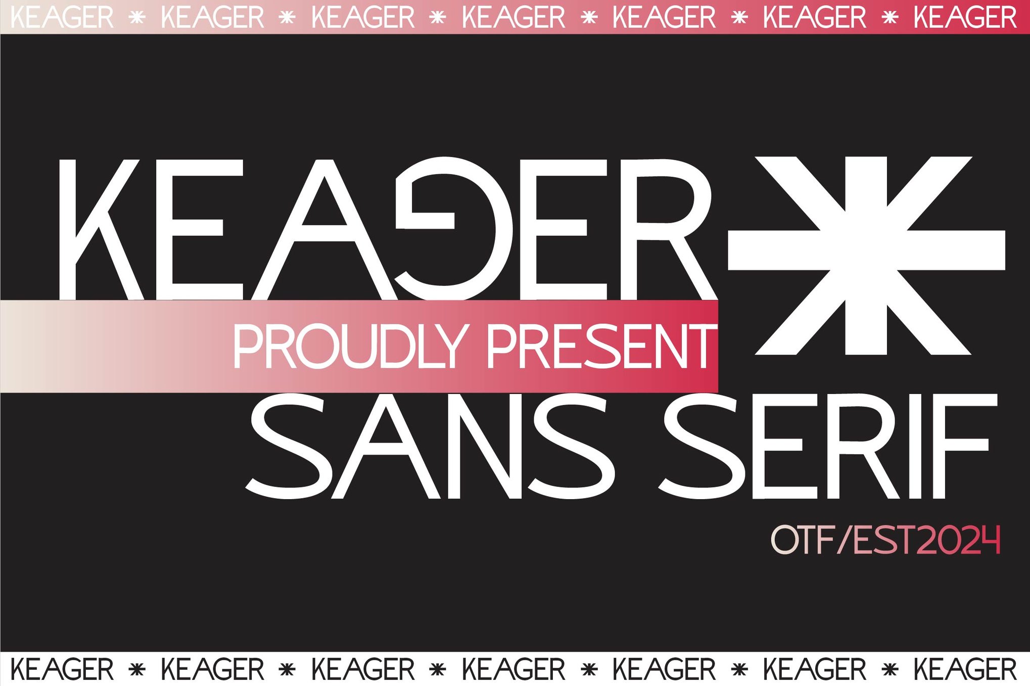 现代优雅品牌杂志徽标设计无衬线英文字体安装包 Keager Sans Serif Font 设计素材 sucaiwan.com