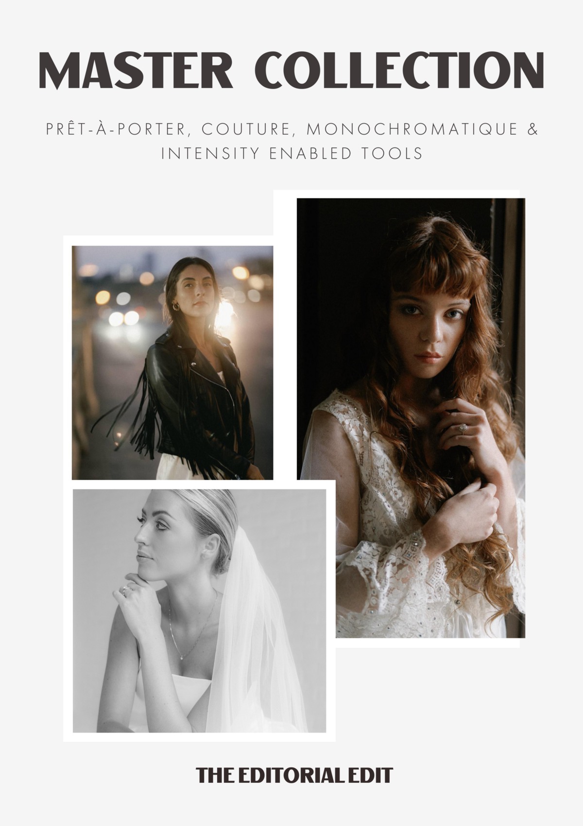 3套时尚高级婚礼人像风光旅拍彩色黑白大师预设 The Editorial Edit - Master Collection V2.1 插件预设 sucaiwan.com