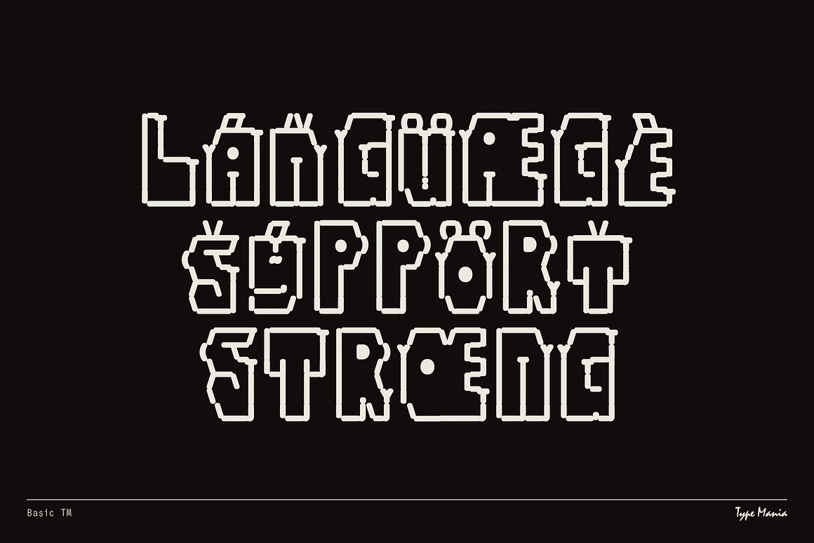 英文字体:复古怀旧ASCII风格计算屏幕网络数字代码艺术标题包装字体 Basic TM – Quirky Computer Font , 第7张-素材湾丨精选海外优质设计素材资源 英文字体:复古怀旧ASCII风格计算屏幕网络数字代码艺术标题包装字体 Basic TM – Quirky Computer Font , sucaiwan.com