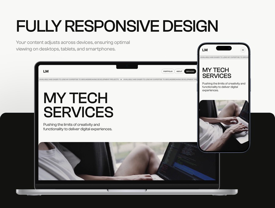 响应式创意极简作品集网站界面WEB UI设计Figma模板素材 Leo Marshall — Developer Portfolio Website APP UI 第2张-素材湾丨精选海外优质设计素材资源 响应式创意极简作品集网站界面WEB UI设计Figma模板素材 Leo Marshall — Developer Portfolio Website APP UI sucaiwan.com