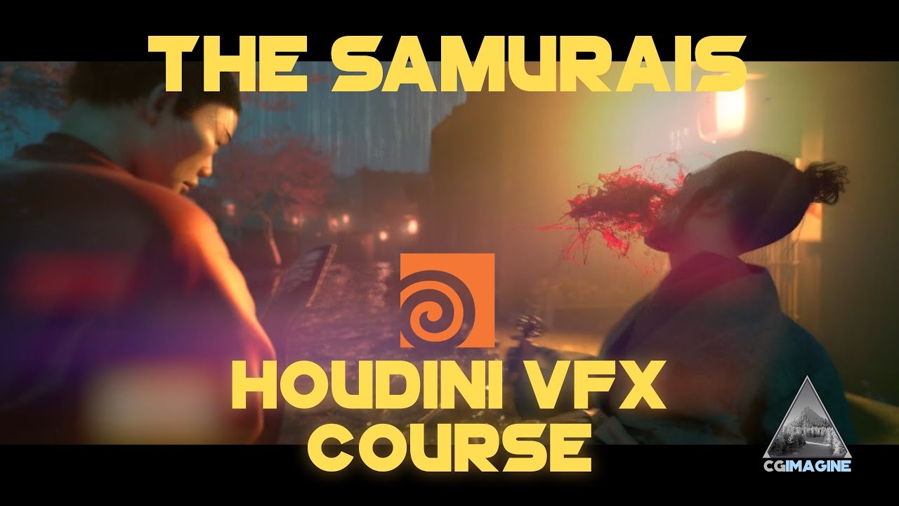 Houdini逼真日本武士打斗受伤血液斩首雨水场景特效教程 中英文字幕 Epic VFX Creation with Houdini: The Samurais’ Secrets , 第1张-素材湾丨精选海外优质设计素材资源 Houdini逼真日本武士打斗受伤血液斩首雨水场景特效教程 中英文字幕 Epic VFX Creation with Houdini: The Samurais’ Secrets , sucaiwan.com