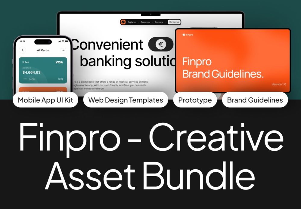 40+屏响应式SaaS数字银行服务网站WEB UI界面设计Figma模板+源码素材 Finpro – Creative Asset Bundle APP UI 第1张-素材湾丨精选海外优质设计素材资源 40+屏响应式SaaS数字银行服务网站WEB UI界面设计Figma模板+源码素材 Finpro – Creative Asset Bundle APP UI sucaiwan.com