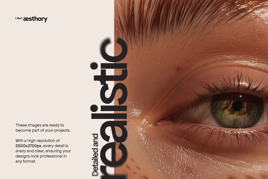 100张4K高清欧美国外雀斑女性脸部皮肤特写照片JPG格式图片设计素材 Authentic Beauty — 100 Stock Photos 图片素材 sucaiwan.com